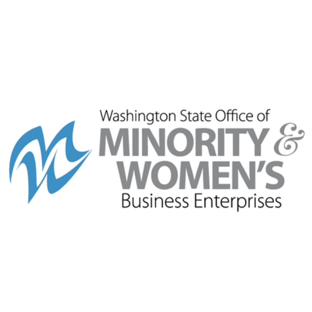 Washington State Office of Minority & Women's Business Enterprises logo.