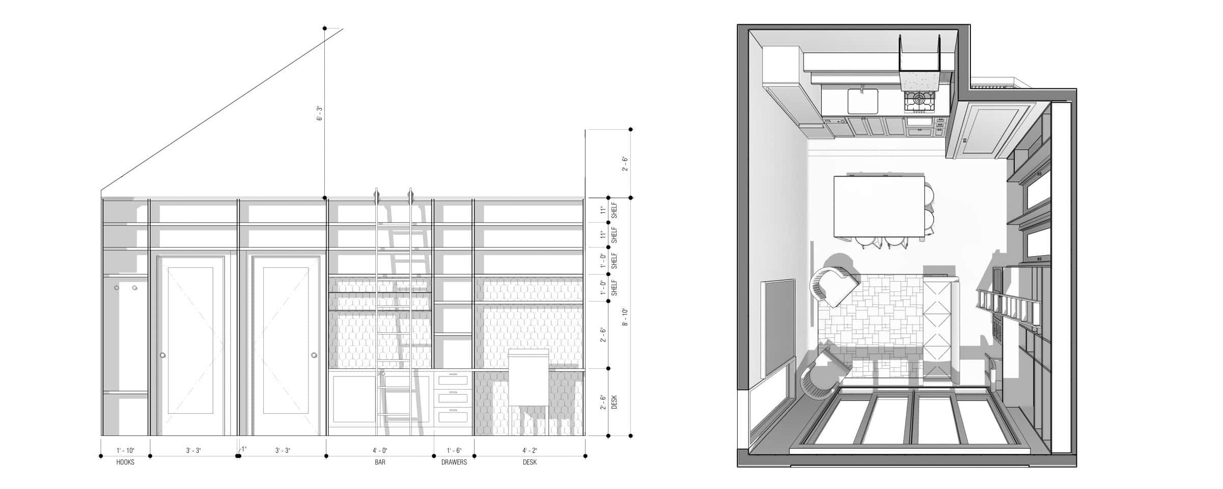 Architectural plans for Richmond Beach ADU by Office of Ordinary Architecture.