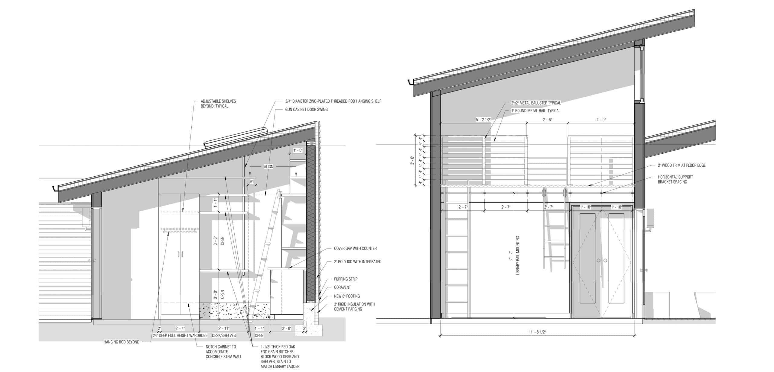 Architectural blueprint of Office of Ordinary Architecture project.