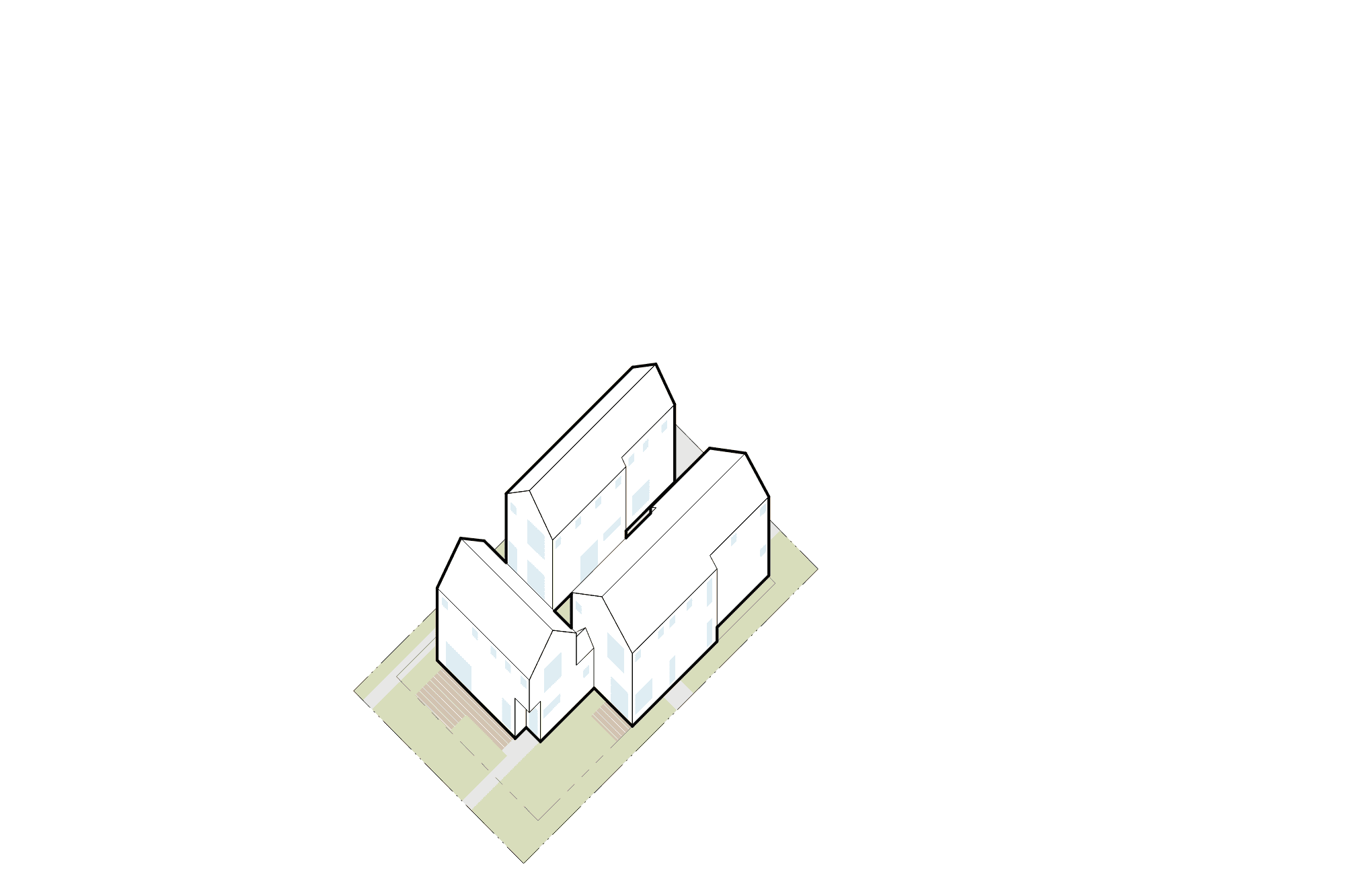 Modern architectural design of Office of Ordinary Architecture building.