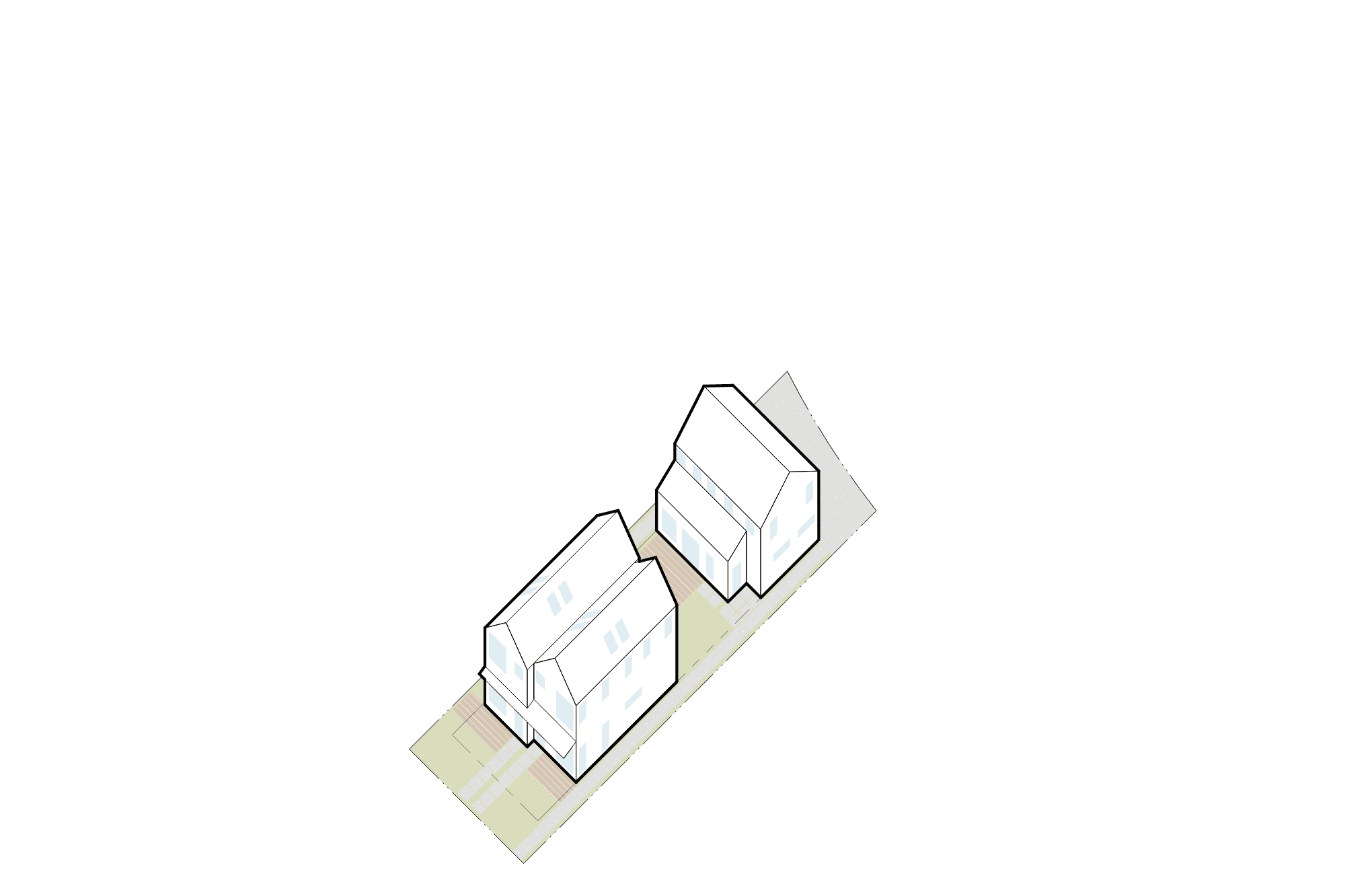 Modern architectural design of Office of Ordinary Architecture buildings.